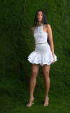 BERLIN TOP - WHITE COTTON STRIPES
