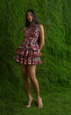 AYDA SKIRT - CRIMSON BOTANICAL