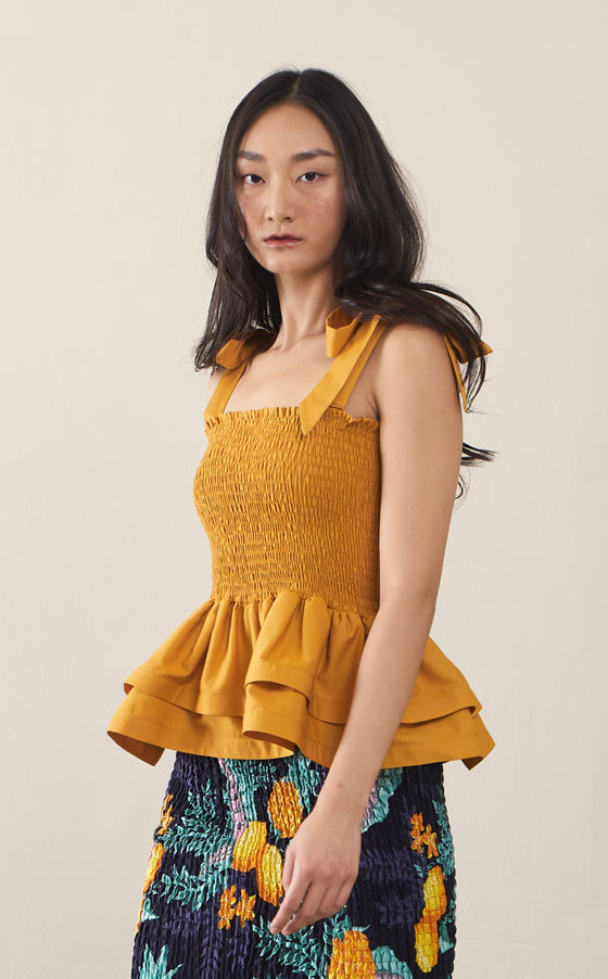 FIRENZE TOP - MUSTARD