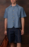 HAKUBA SHORTS - BLUE DENIM