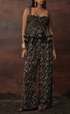 BALI PANTS - BLACK BOTANICAL