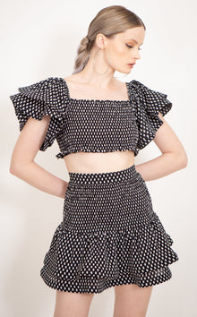  Venezia Mini Skirt - Polka Print